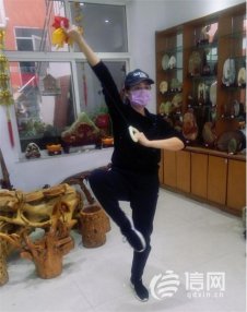 即墨推广云舞蹈 大妈跳起了线上广场舞