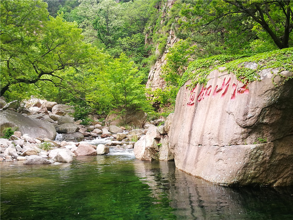 雨后青岛北九水进入最美季 山青树翠水清凉