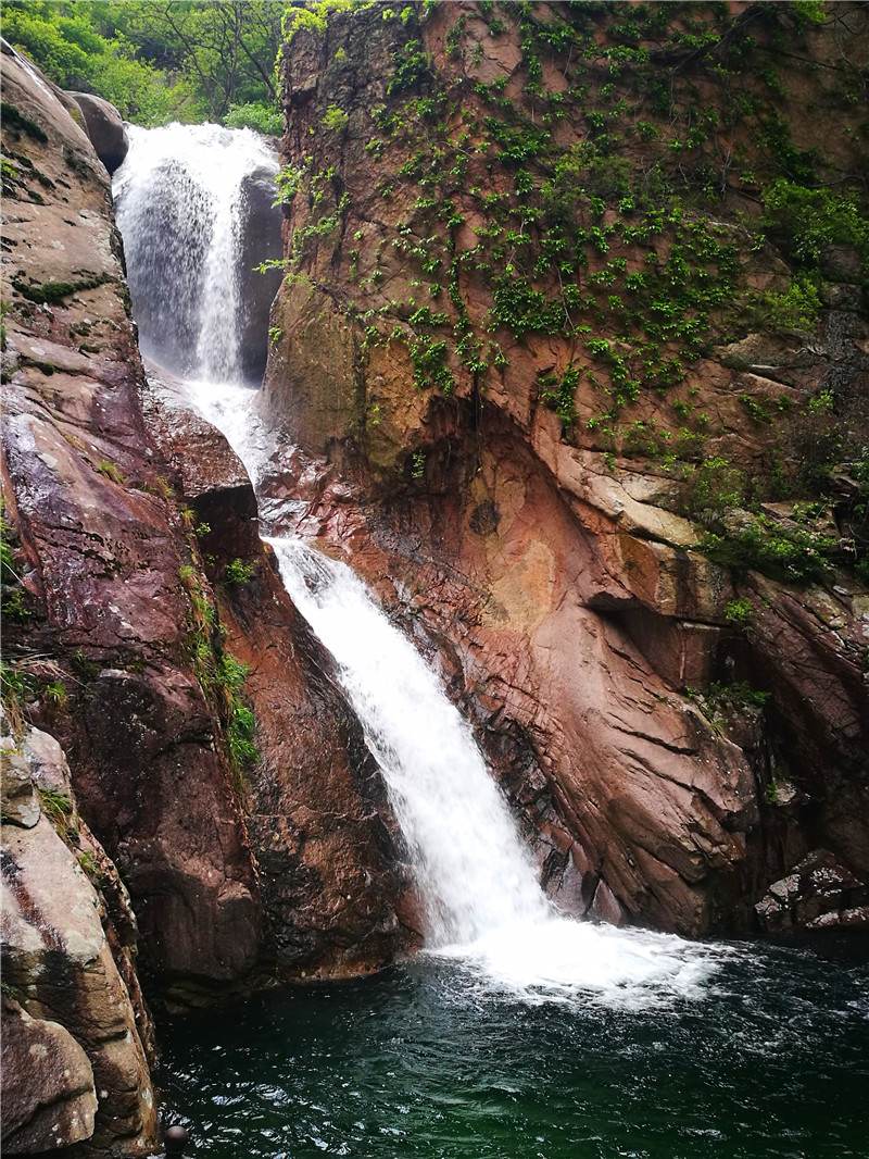 雨后青岛北九水进入最美季 山青树翠水清凉