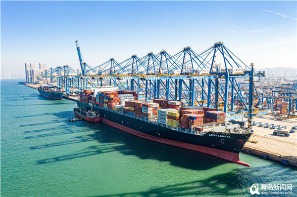 集装箱吞吐量同比增长11% 山东港口实现首季生产＂开门红＂
