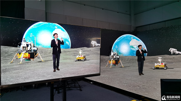 主持人＂登月＂ ＂阿凡达＂来袭 青岛5G高新视频酷炫展示