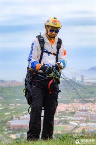 在蓝谷四舍山“体验飞翔”用另一种方式“跨越山海”