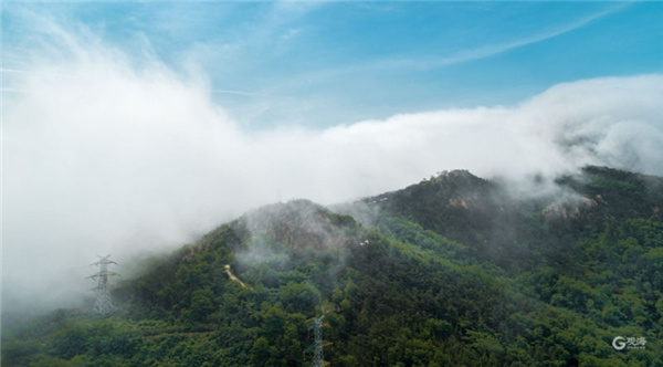 浮山“盖帽”，端午假日壮观景色再临青岛