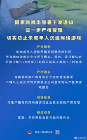网游企业仅可在这些时段向未成年人提供1小时服务
