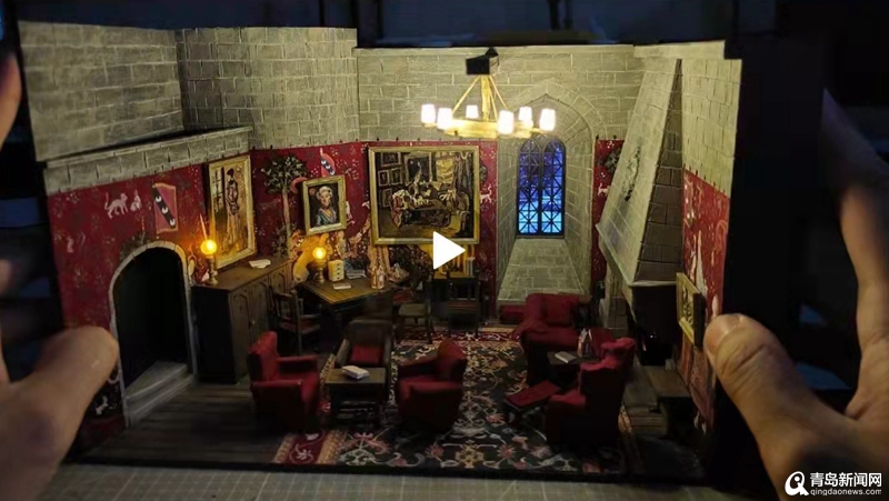 从环球影城游玩归来 青岛奶爸造出格兰芬多魔法休息室！