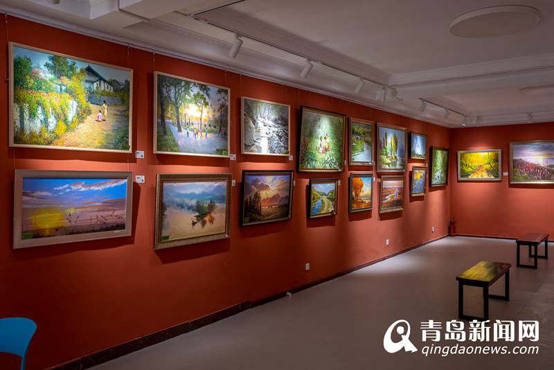 青岛绿山美术馆开馆 多国艺术家作品同时展出