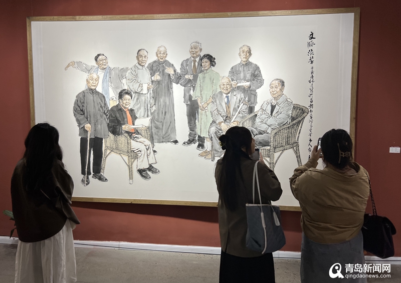 面向公众免费开放 王珂水墨人物画作品展高新区澜湾美术馆开幕