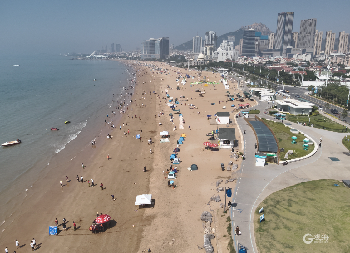 石老人海水浴场待客290.2万人次、小麦岛待客117万人次……来看“大流量”背后