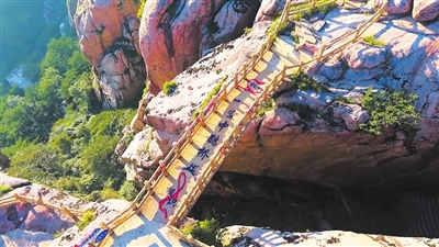 崂山风景区“空中鹊桥”正式开放 成为充满浪漫意蕴的七夕打卡地