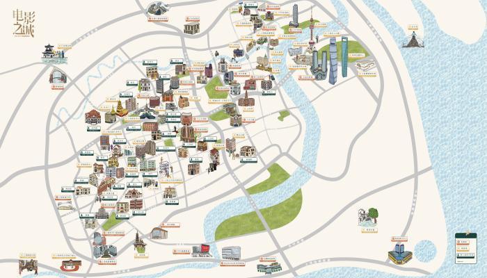 上海电影地图“活”了 市民可边走边读百年影史