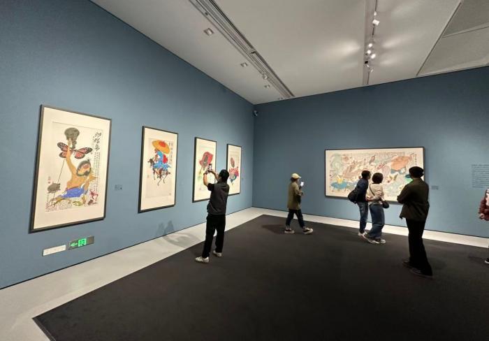 黄永玉晚年近150件作品亮相广东美术馆新馆