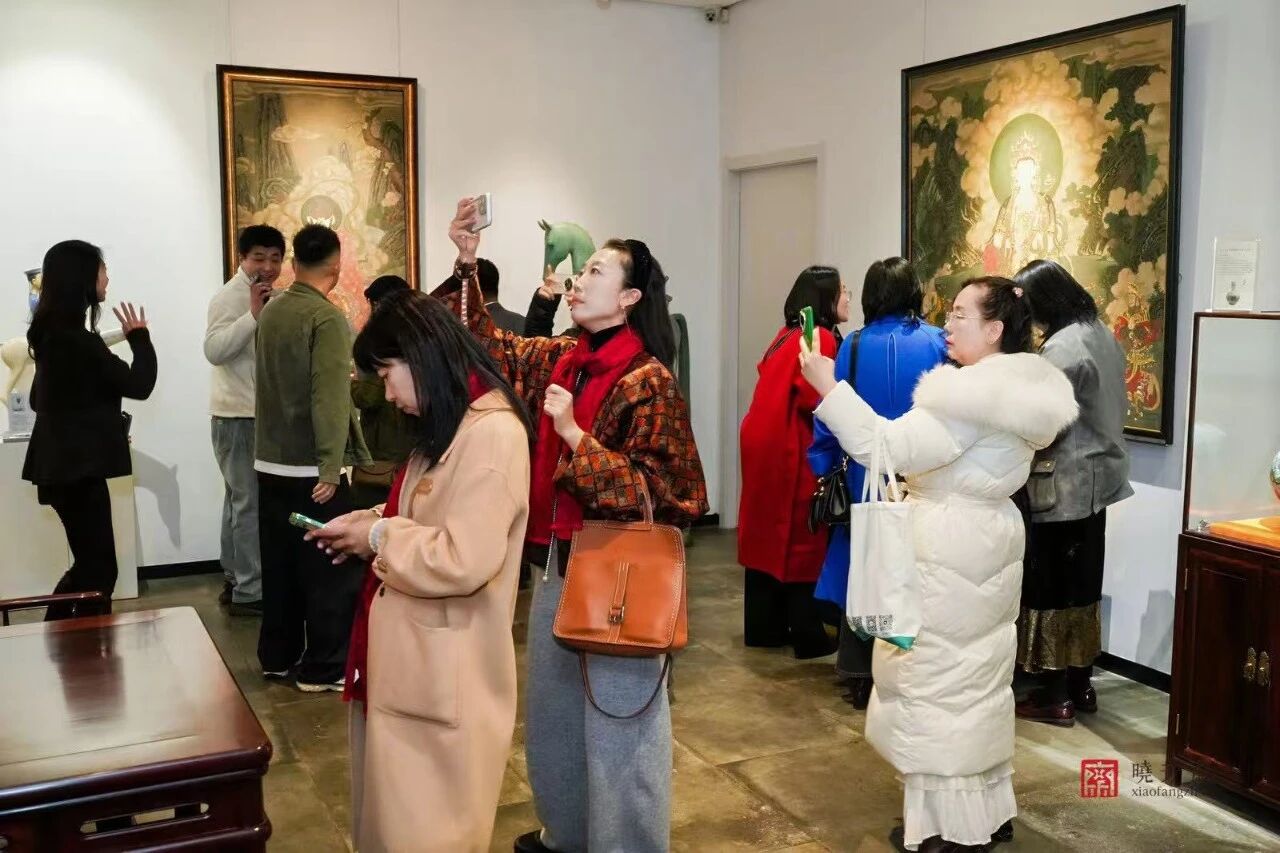 “壁境丹心宫廷壁画展——唐震个展”在青岛晓芳斋艺术空间开幕