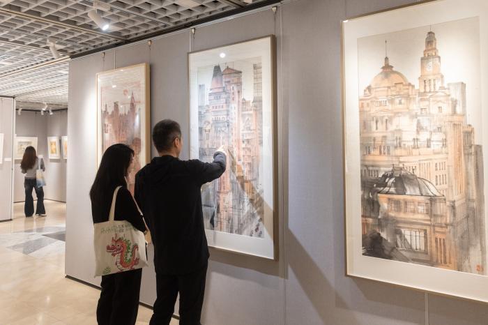 笔墨铺展申城美 海派书画家展出45件佳作